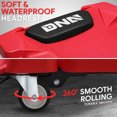 thumbnail image 4 of DNA Motoring Foldable Low Profile Creeper for For Auto Mechanics Garage Stool Rolling Red, 4 of 6