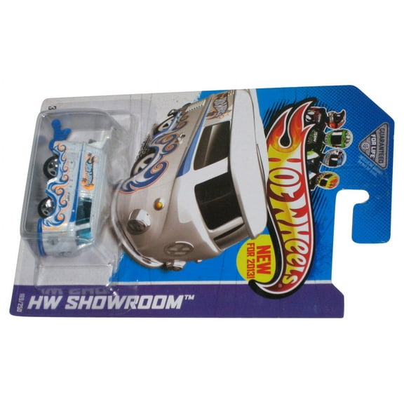 Hot Wheels HW Showroom (2013) White Volkswagen Kool Kombi Toy Car #169/250