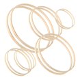 thumbnail image 1 of Wreath Rings,12 Pack 6 Sizes Bamboo Fl Hoop Wreath Macrame Craft Hoop Rings For Diy Drea, 1 of 4
