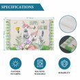 thumbnail image 6 of Easter Placemats Set of 6, Spring Rustic Rabbit Botanical Flowers Eggs Plaid Placemats for Dining Table, Place Mats for Kitchen Tabletop, Waterproof Wipeable Dining Table Mats Set, 6 of 9