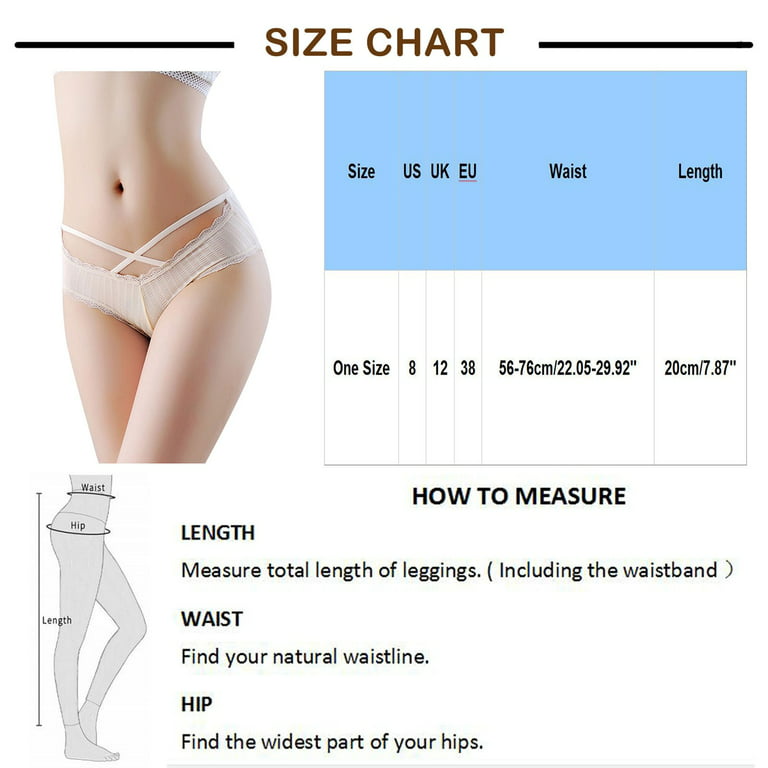 Women Underwear Size chart