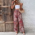 thumbnail image 2 of Valcatch Boho Pants for Women -  Wide Leg Pants Women - Womens Yoga Pants – Comfy Bohemian Flowy Clothes, 2 of 7