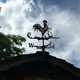 thumbnail image 5 of Veleta de metal para jardín de Dontodent, estilo retro, con forma de gallo, indicador de dirección del viento, regalo para jardín de granja al aire libre, Superma, color negro, 5 of 5