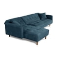 thumbnail image 4 of Sala Modular Sofá Cama Reversible Makora Velvet Olivo Modelo Baily, 4 of 8