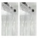 thumbnail image 5 of Cortina de ducha de PEVA transparente con imán reforzado, resistente al moho, impermeable, para baño, 5 of 6