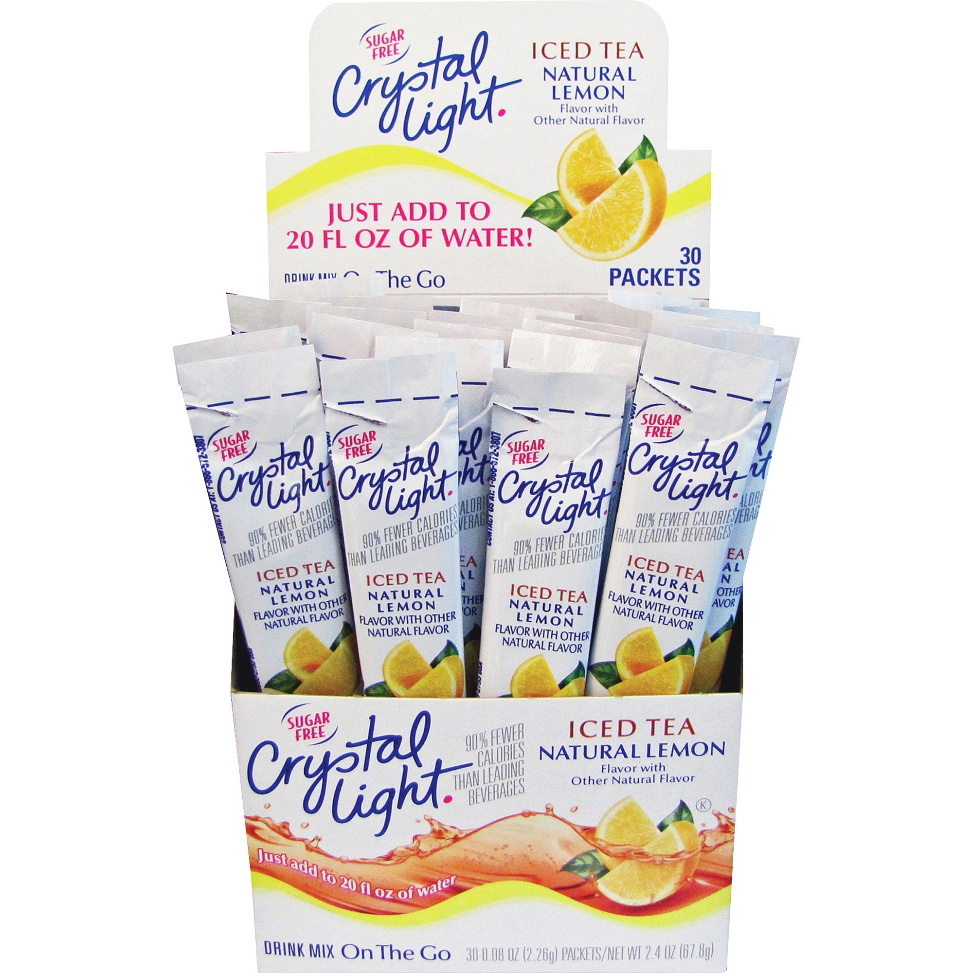 Crystal Light Kraft Sugarfree OTG Mix Sticks, 30 / Box (Quantity