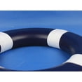 thumbnail image 2 of Handcrafted Model Ships Lifering-15inch-316 Dark Blue Painted Decorative Lifering With White Bands 15 in., 2 of 4