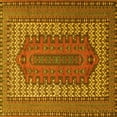 thumbnail image 1 of Ahgly Company Machine Washable Indoor Square Persian Yellow Traditional Area Rugs, 3' Square, 1 of 4