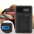 thumbnail image 3 of Cargador de batería para cámara NB-12L con pantalla de carga LCD Ranura de carga única Negro, 3 of 8
