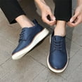 thumbnail image 2 of Mens Oxfords Shoes, Slip On Classic Fashion Casual Dress Business Shoes Lightweight Comfortable Walking Running Sneakers for Men, 2 of 5