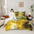thumbnail image 4 of Castle Fairy Female Men Women Animal Cheetah Full Size Comforter Sets 3-Piece,Floral Rose Leopard Bedding Comforter Set,Jungle Wildlife Lightweight Bedding Sets,Breathable Home Decor,Reversible, 4 of 8