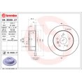 thumbnail image 4 of Brembo Brake Rotor - 08.B566.21, 4 of 4