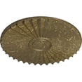 thumbnail image 3 of Ekena Millwork 19 3/4"OD x 1 3/8"P Shakuras Ceiling Medallion (For Canopies up to 5"), Hand-Painted Mississippi Mud Crackle, 3 of 5