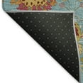 thumbnail image 5 of Addison Rugs Chantille Indoor/Outdoor Transitional Damask Teal Machine Washable Round Rug, 8' x 8', 5 of 8