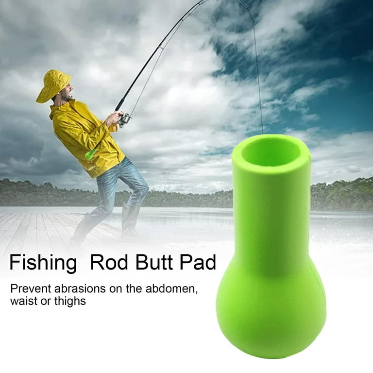 Biplut Portable PVC Spherical Belly Top Sea Fishing Rod Pole Stand Holder  Rack Tool (Green)