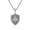 Silver, variant on Stainless Steel Mens Freemason Necklace - Masonic Symbol Pendant Necklace - 22" Inch Chain Black