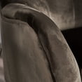 thumbnail image 6 of Grey Velvet Wingback Chair | Adds Sophistication to Home | Oak Wood Frame and Black Legs | Addresses Need for Quality Seating, 6 of 6