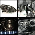thumbnail image 2 of For 00-06 Mercedes Benz S430 W220 (w/ HID Only) Sonar DRL LED Projector Headlights (Chrome) YD-PRO-MBW220-HID-DRL-C, 2 of 4