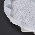 thumbnail image 5 of 3pc DIY Cup Mat Silicone Molds Resin Casting Pendant Molds For UV Resin Epoxy Resin Molds Making Round with Mandala Pattern White 205x10.5mm Inner Diameter: 190x200mm, 5 of 6