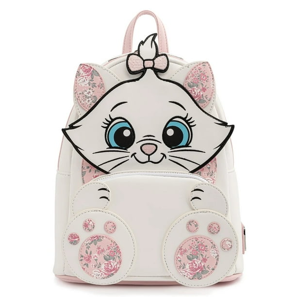Loungefly Disney Aristocats Marie Floral Footsy White Pink Mini Backpack Purse Walmart