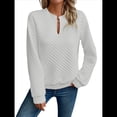 thumbnail image 1 of Sudadera de Cuello en V para Mujer, Larga, Estilo Jersey XXL, 1 of 5