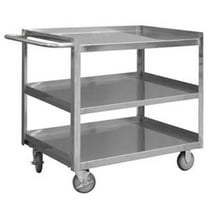 35 in. Stainless 3 Shelves Stock Cart - 1200 lbs