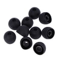 thumbnail image 1 of 10 unidades de almohadillas de silicona de repuesto de 13 mm para auriculares con cancelación de ruido (negras), 1 of 7