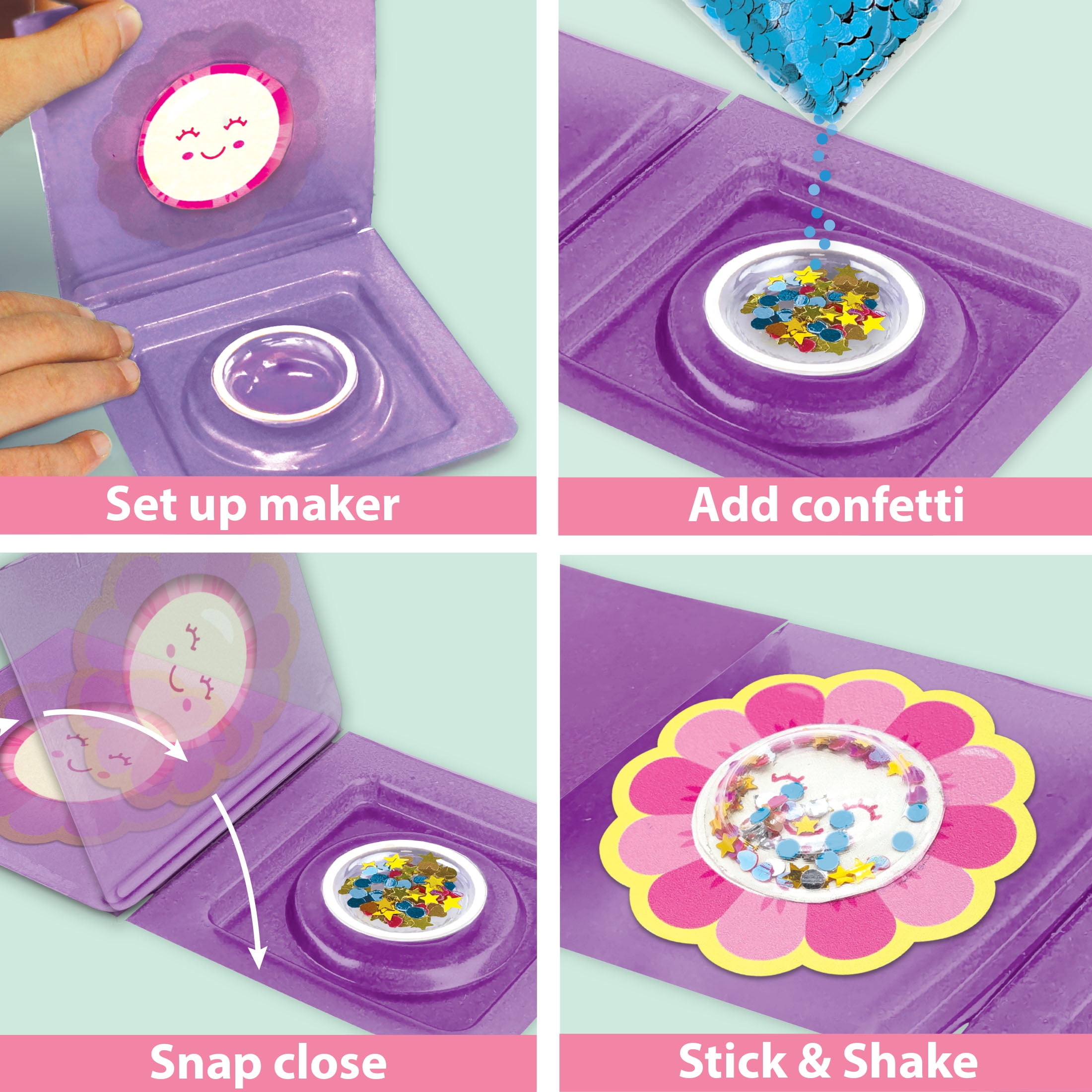 Hello Hobby 3D Bubble Shaker Sticker Maker Kit for Kids