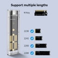 thumbnail image 2 of Boîtier SSD PCIE NVMe RVB M2, Boîtier SSD NVMe M.2 10Gbps, Boîtier de Disque Dur M.2 vers TYPE-C pour Clé M SSD, 2 of 8