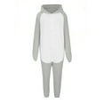 thumbnail image 6 of BRGZLK Fleece Onesies for Women Men Couple Warm Fluffy Pyjamas Teddy Hooded Onesie Cute Animal Pajamas Winter Plush Hooded Flannel One Piece Jumpsuit Sleepwear Size 8-22, 6 of 7
