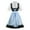 Blue#2, variant on S LUKKC LUKKC Oktoberfest Costume for Women Dirndl Dresses Set German Oktoberfest Dress Up Outfits Bavarian Costume for Halloween Carnival Cosplay Dress Set