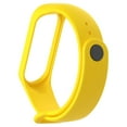 thumbnail image 3 of ziyahi Bracelet de Remplacement Bracelet de Poignet Flexible Bande Ronde Bracelet de Poignet Intelligent Résistant à l'Usure Bracelet de Montre Bracelet de Sport Remplacement pour Mi 3 Jaune, 3 of 8