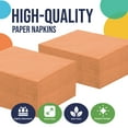 thumbnail image 2 of Crown Display Peach Luncheon & Dinner Paper Napkins, Disposable, 100 Count, 2 of 8