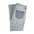 thumbnail image 2 of Golden Win Collection Womens High Waisted Straight Leg Jeans, Blue, 30, 2 of 3