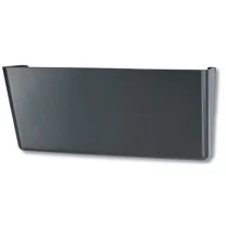 Black Wall File Document Organizer For Letter Legal Size With Mounting Hardware