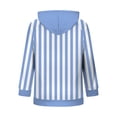 thumbnail image 5 of Azrian Women’s Striped Full Zip Hoodie Sweatshirt,Ladies Long Sleeve Hooded Outerwear Sizes S-3XL, 5 of 6