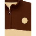 thumbnail image 2 of Wonder Nation Little Boys' Quarter Zip Colorblock Sweatshirt, Sizes 4-10, 2 of 3