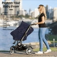 thumbnail image 5 of Fotbe Navy Dark Blue Pattern Car Seat Covers for Babies, Nursing Breastfeeding Cover Infant Carseat Canopy, Soft Stretchy Carrier Cover, 5 of 9