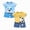 i01-BULY, variant on Baby Boy Summer Clothes Shorts Summer Toddler Kids Shirt and Short Pants Set Boys Girls Printed Round Neck 4 Piece Outfits Casual Children's Set