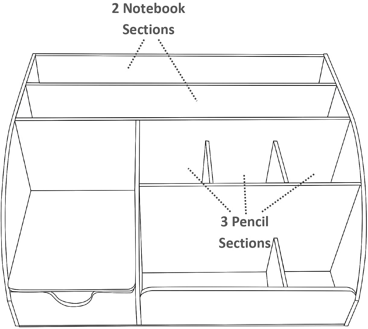 Clear Acrylic Desk Organizer For Home Office Supplies Accessories