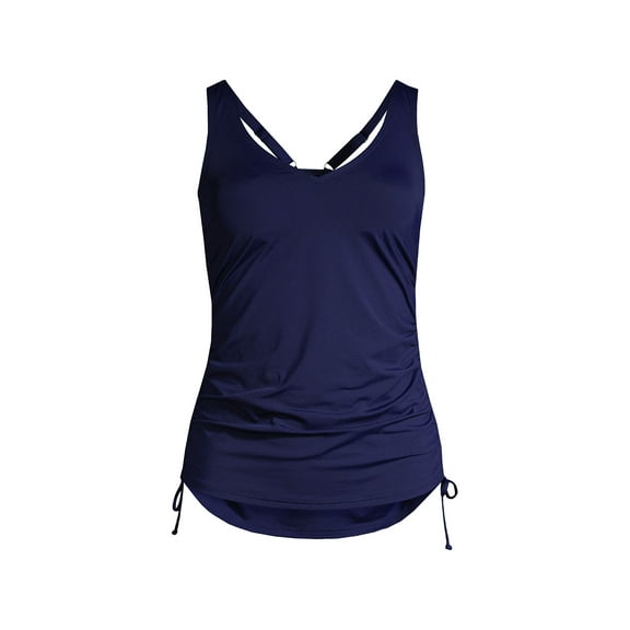 Lands' End Chlorine Resistant Underwire Tankini Swimsuit Top