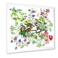 thumbnail image 2 of Designart 'Tropical Birds Sitting On Blooming Tree' Traditional Framed Art Print, 2 of 4
