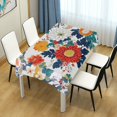 thumbnail image 4 of Yayeee Tablecloths 54" x 54" Rectangle Wrinkle Resistant Party Table Cover, Colorful Flowers Pattern, 4 of 8