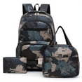 thumbnail image 4 of Juego De Mochila De Gran Capacidad De 3 Piezas, Mochila De Regreso A La Escuela Preppy, Mochila De Viaje Informal, Bolsa De Almuerzo Y Bolsa De Lápiz Para Estudiantes, 4 of 4
