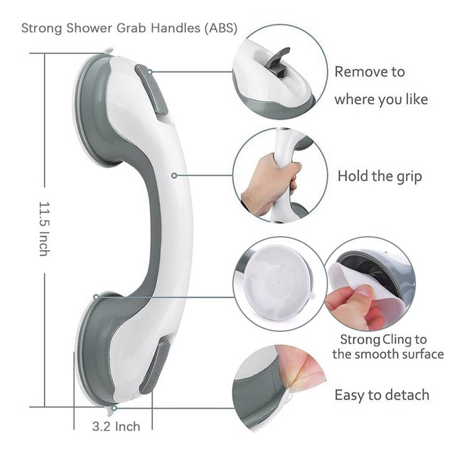 Agarre De Succión Para Bañera De Baño, Pasamanos De Seguridad Para Ducha Para Niños, Personas Mayores Eigraketly HA044065-05