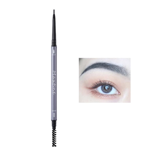 Rotatable Double-Ended Waterproof Eyebrow Pencil 3 Colors, Sweat-Proof Ultra-Fine Tip Brow Definer for Precise Application & Long Wear