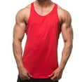 thumbnail image 3 of Windfall Men's Breathable Cotton Fitness Vest Round Neck Bodybuilding Summer Sports Vest Fitness Bodybuilding Sleeveless T-Shirt, 3 of 8