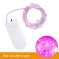 thumbnail image 2 of LEDs String Light Copper Wire Christmas Fairy Lights Battery Operated for Indoor Outdoor Holiday Xmas Garden Party Gift Decorations 1M 10 Lights, 2 of 8