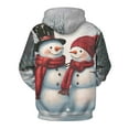 thumbnail image 4 of HOMBOM Womens Cute Snowman Christmas Sweatshirts Fleece Linend Pullover Hoodies Ugly Gift Shirts for Ladies Long Sleeve, 4 of 9
