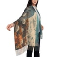 thumbnail image 4 of Honeii Astronaut Flower Field Print Scarf Oversized Scarf Tassel Fall Winter Thick Scarf Warm Shawl Women,Women's Scarves & Wraps, 4 of 8